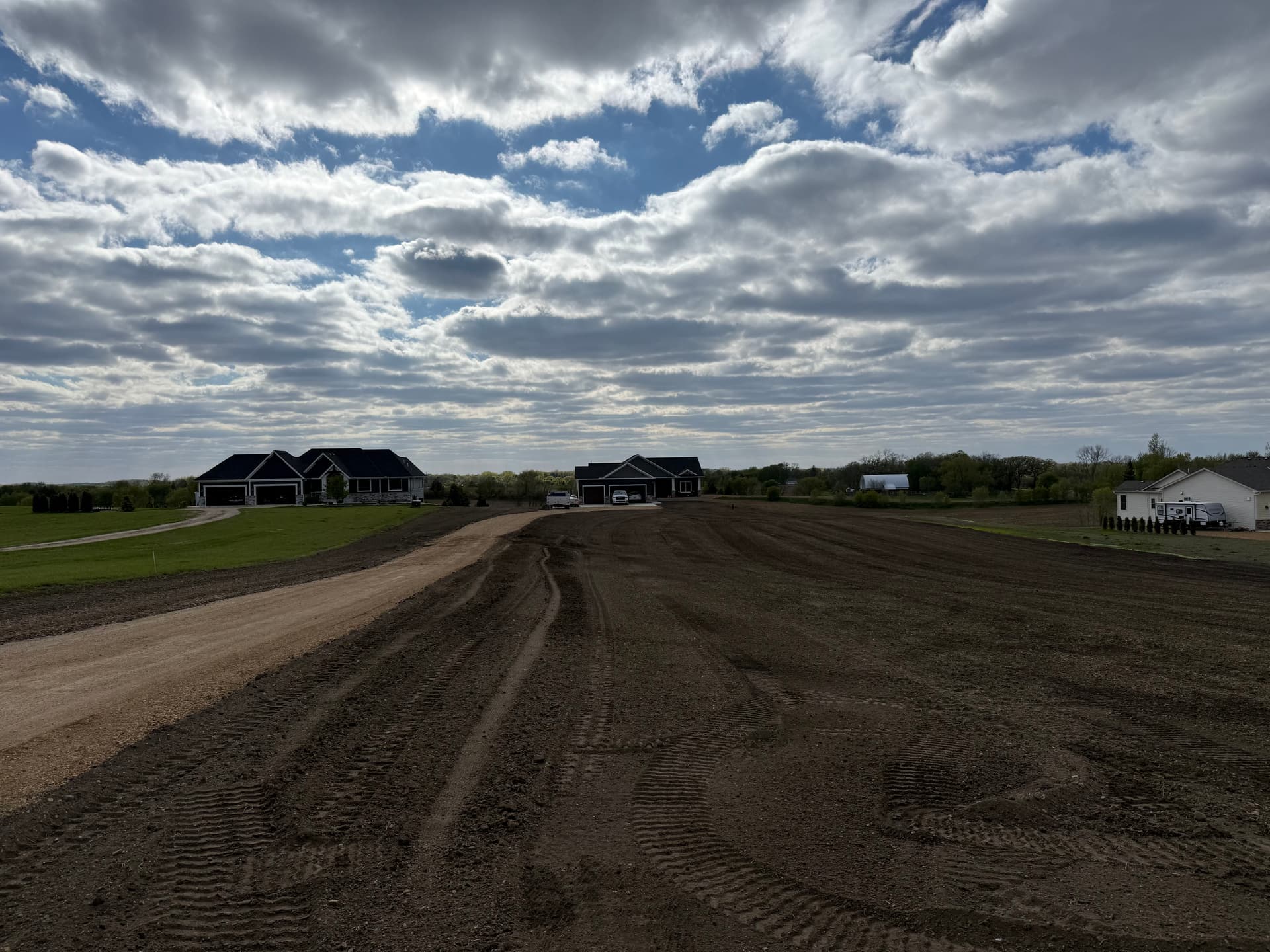 Final Yard Grading on a New Construction Lot Done Right
